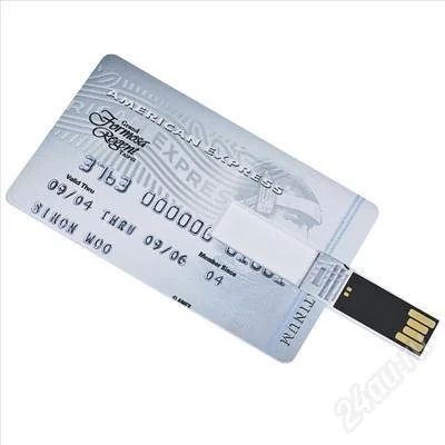 Лот: 1342701. Фото: 1. USB Flash кредитная карта 4 GB. USB-флеш карты