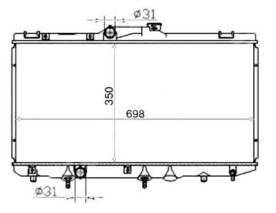 Лот: 3709408. Фото: 1. Радиатор toyota corolla/sprinter... Двигатель и элементы двигателя