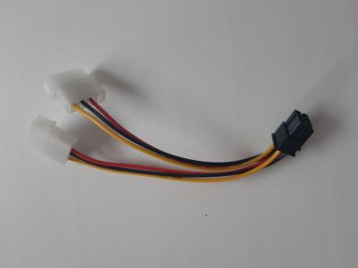 Лот: 14574776. Фото: 1. Переходник питания Molex 2шт -... Шлейфы, кабели, переходники