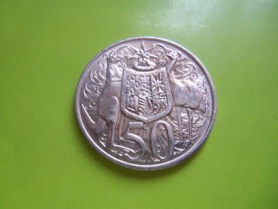 Лот: 3578642. Фото: 1. 50 центов 1966 г. Австралия,серебро... Австралия и Океания