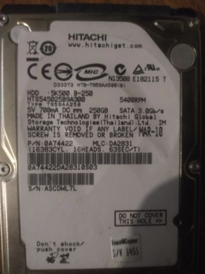 Лот: 14769938. Фото: 1. HDD жесткий диск хард накопитель... Жёсткие диски (HDD)