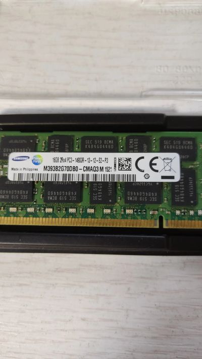 Лот: 24566772. Фото: 1. DDR3 16Gb 1866MHz Samsung PC3-14900R. Оперативная память