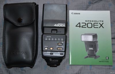 Лот: 13390648. Фото: 1. Canon Speedlite 420EX +бонусы. Вспышки, осветители, рассеиватели