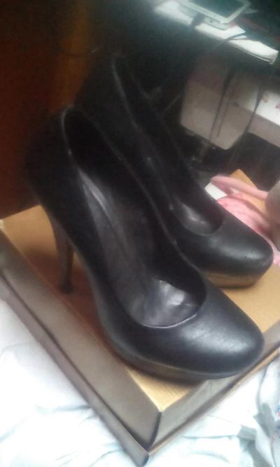 Лот: 7225398. Фото: 1. туфли черные,кожзам,38 размер... Туфли