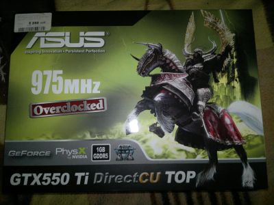 Лот: 4138561. Фото: 1. Видеокарта ASUS GeForceGTX550Ti... Видеокарты