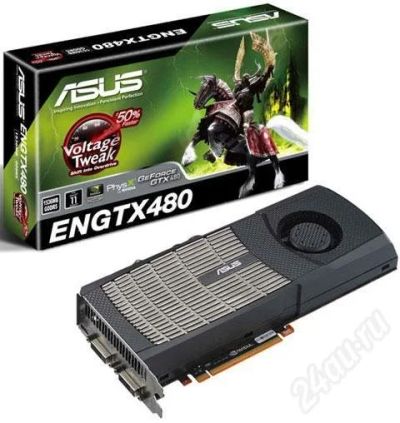 Лот: 711707. Фото: 1. Видеокарта ASUS GeForce GTX 480... Видеокарты