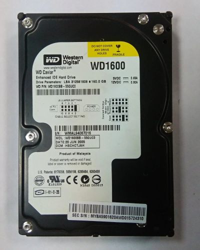Лот: 16766800. Фото: 1. Жесткие диски IDE по 120Гб и 160Гб... Жёсткие диски (HDD)