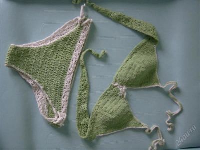 Лот: 885215. Фото: 1. Эксклюзивный вязаный купальник... Купальники