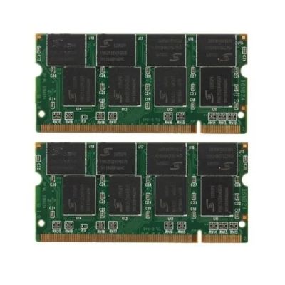 Лот: 10035888. Фото: 1. Micron 2GB KIT 2 x 1GB SOdimm... Оперативная память