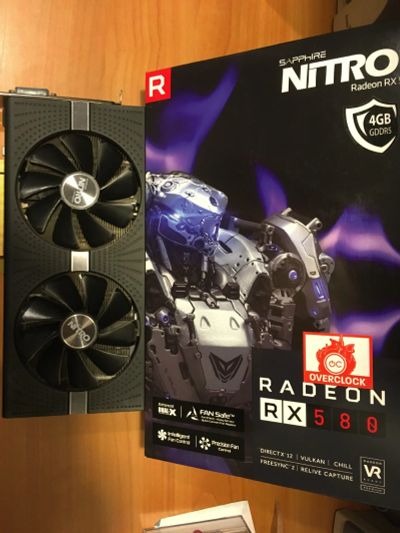 Лот: 16515879. Фото: 1. Sapphire Radeon RX 580 NITRO... Видеокарты