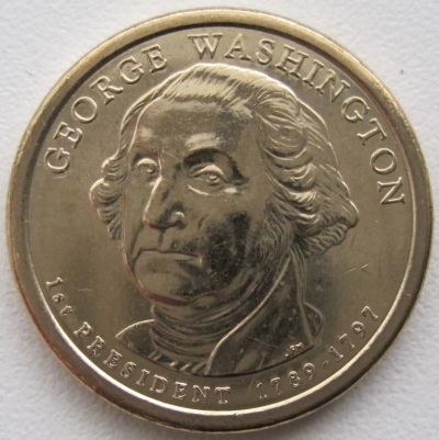 Лот: 6724386. Фото: 1. США 1 доллар 2007. 1-й президент... Америка