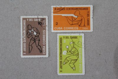 Лот: 24918912. Фото: 1. Марки Куба 1966 года. Спорт. Центральноамериканские... Марки