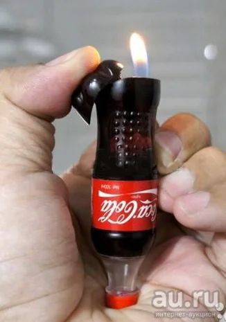 Лот: 6208447. Фото: 1. Зажигалка бутылка Coca-cola. Зажигалки, спички, пепельницы