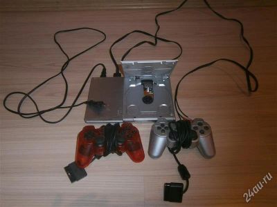 Лот: 2758477. Фото: 1. Sony Playstation2 +2 джойстика... Игровые приставки, консоли