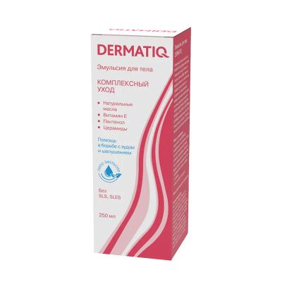 Лот: 23718926. Фото: 1. Dermatiq Эмульсия для тела 250... Лекарства