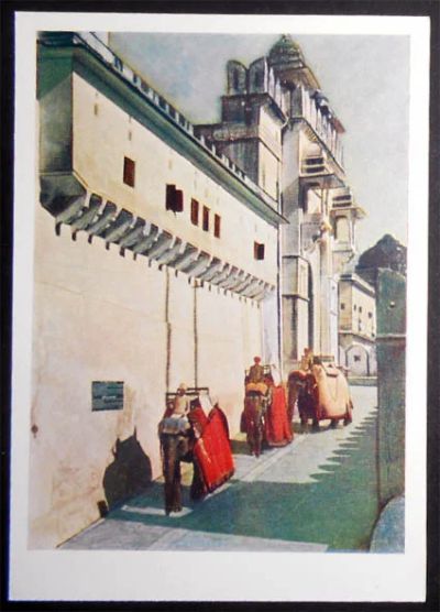 Лот: 7441622. Фото: 1. Открытка Индия. У замка Амбер... Открытки, конверты
