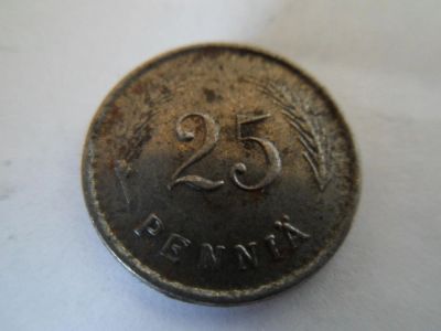 Лот: 5329049. Фото: 1. Финляндия 25 пенни, 1944. Европа