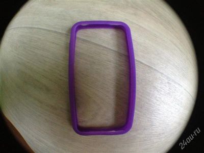 Лот: 2131634. Фото: 1. Бампер для iPhone 4/4s (лиловый... Чехлы, бамперы