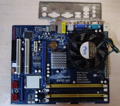 Лот: 16540021. Фото: 1. Комплект Xeon E5440+Материнская... Комплекты запчастей