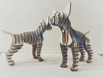 Лот: 10798646. Фото: 1. Подарок Собака сувенир 3D пазл... Подарки на Новый год