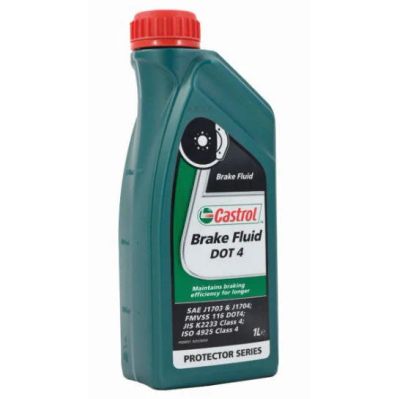 Лот: 10115619. Фото: 1. Castrol Brake Fluid DOT4 1л. Масла, жидкости