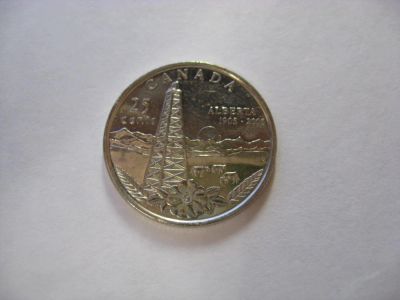 Лот: 6346520. Фото: 1. Канада, 25 центов 2005 года. 100... Америка