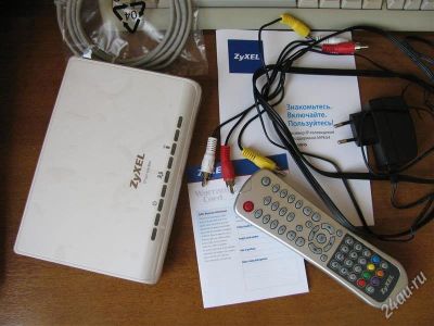 Лот: 2890863. Фото: 1. ZyXEL STB-1001S (Rev.2) ТВ приставка... Цифровое, спутниковое ТВ