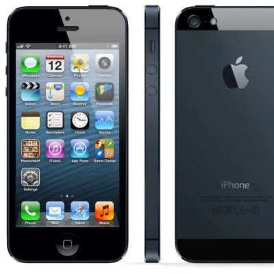 Лот: 3281452. Фото: 1. iPhone 5 16GB черный работает... Смартфоны
