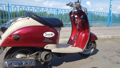 Лот: 10001337. Фото: 1. Ретро скутер Yamaha vino 50 2t. Мотороллеры, мопеды