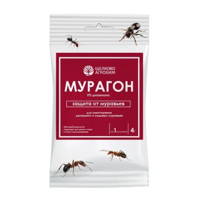 Лот: 24838672. Фото: 1. Инсектицид Мурагон, 4 г, Щелково... Средства от насекомых и грызунов