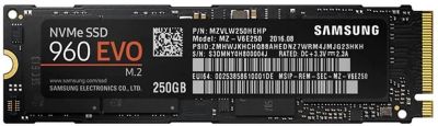 Лот: 10653243. Фото: 1. Samsung SSD 960 Evo M.2 250GB. SSD-накопители