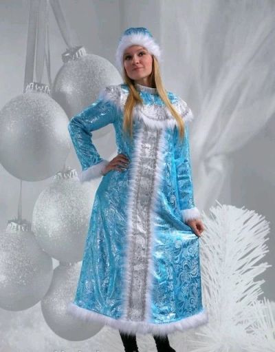 Лот: 12576185. Фото: 1. Костюм снегурочки Зимняя сказка. Взрослые карнавальные костюмы