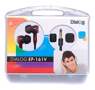Лот: 3890240. Фото: 1. Наушники Dialog EP-161V Red. Наушники, гарнитуры