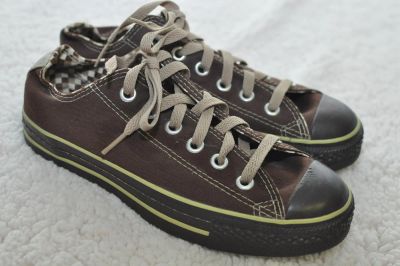 Лот: 5152727. Фото: 1. Кеды Converse коричневые (Тайланд... Кеды, кроссовки, слипоны