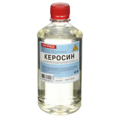 Лот: 24109631. Фото: 1. Керосин 0.5 л, Матрица, ТУ. Краски, лаки, растворитель