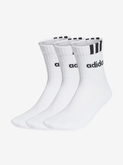 Лот: 22438965. Фото: 1. Носки adidas, 3 пары, Белый. Другое (спортивная одежда)