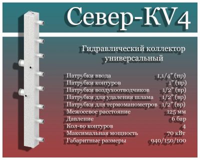 Лот: 8439436. Фото: 1. Гидравлический коллектор универсальный... Другое (сантехника, водопровод)