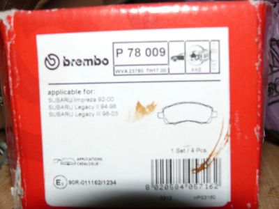 Лот: 5424292. Фото: 1. Колодки передние(brembo) новые. Тормозная система