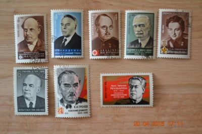 Лот: 11389580. Фото: 1. Набор марок СССР 1976г. Известные... Марки