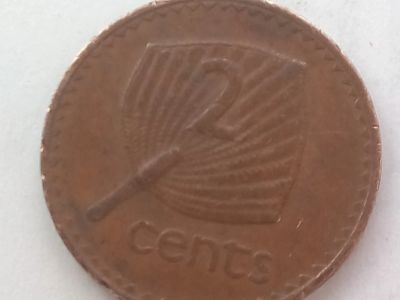 Лот: 16051090. Фото: 1. Монета Фиджи 2 цента. Австралия и Океания