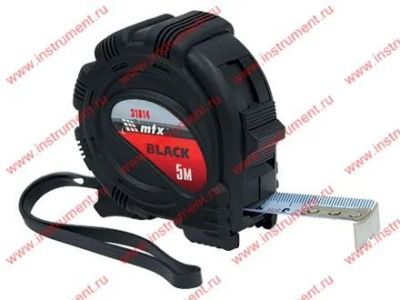Лот: 12916970. Фото: 1. Рулетка MATRIX Black 5м*19мм... Ручной инструмент
