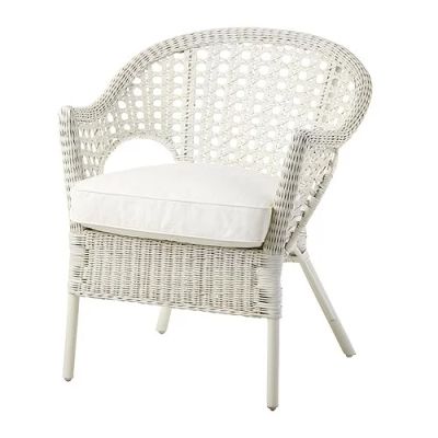 Лот: 6161785. Фото: 1. Кресло IKEA ротанг белое Финнторп... Кресла, пуфы
