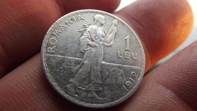 Лот: 11224645. Фото: 1. Редкость- 1 лей 1912 года. Карол-1... Россия до 1917 года