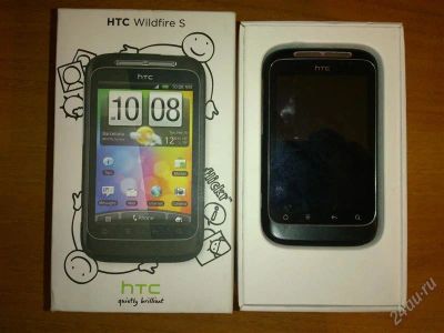 Лот: 2419892. Фото: 1. HTC Wildfire S Black + sd 16gb... Смартфоны