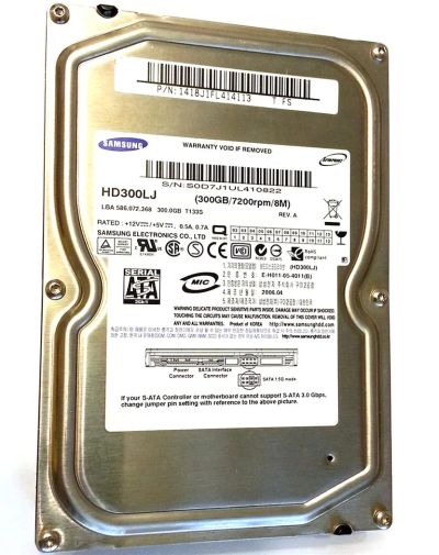 Лот: 3010335. Фото: 1. Жёсткий диск 3.5'' SATA 300Gb... Жёсткие диски (HDD)