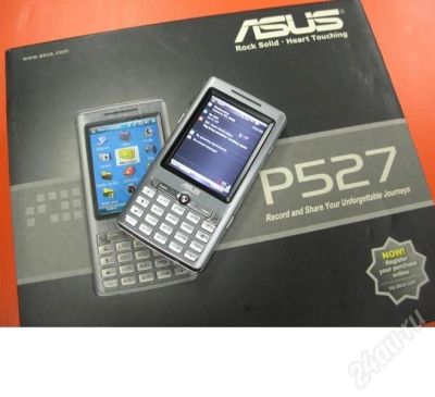 Лот: 246835. Фото: 1. ASUS P527 windows mobile 6.5 GPS... Смартфоны