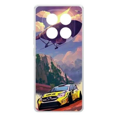 Лот: 25086330. Фото: 1. Чехол Krutoff Clear Case "Гонка... Чехлы, бамперы