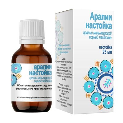 Лот: 23982752. Фото: 1. Аралии настойка 25мл. Народная медицина, БАДы