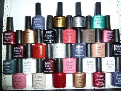 Лот: 2445736. Фото: 1. Гель-лак Shellac Bluesky 10мл... Лак для ногтей