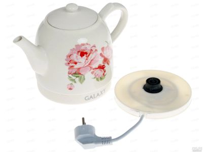 Лот: 17243335. Фото: 1. Электрочайник Galaxy gl0503 белый... Чайники, кофемашины, кулеры